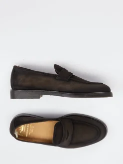 – Penny Loafer aus Veloursleder Dunkel*Officine Creative Hot