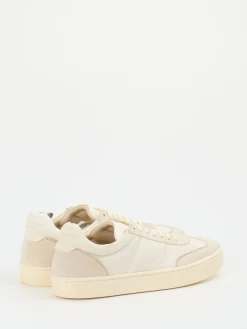 Herren Officine Creative – Sneaker aus Kalb- und Veloursleder Beige