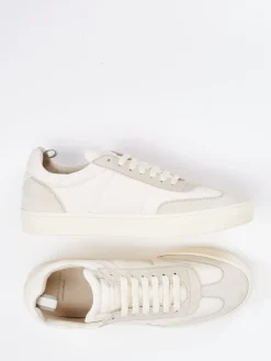 Herren Officine Creative – Sneaker aus Kalb- und Veloursleder Beige