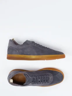 – Sneaker aus Veloursleder Anthrazit*Officine Creative Sale