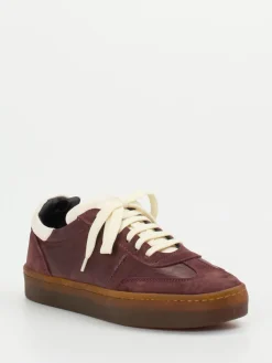 Damen Officine Creative – Sneaker aus Veloursleder in Bordeaux