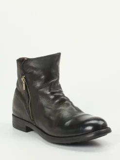 – Stiefeletten aus Büffelleder Schwarz*Officine Creative Hot