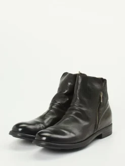 – Stiefeletten aus Büffelleder Schwarz*Officine Creative Hot