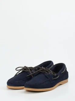 – Bootsschuh aus Veloursleder Marine*Opificio Vico