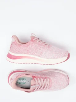 Damen Orthofeet – Komfort-Sneaker aus Textilstrick Rosa