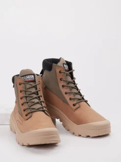 Herren Palladium Herren Palladium – Outdoor Boots aus Nubukleder Sand