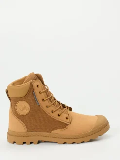 Herren Palladium Unisex Palladium – Schnürboots aus Nubukleder in Camel