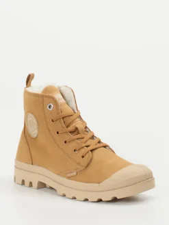 Damen Palladium – Schnürboots aus Nubukleder camel
