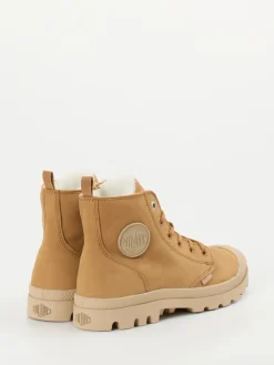 Damen Palladium – Schnürboots aus Nubukleder camel