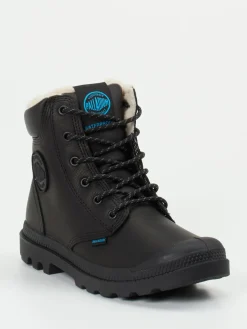 Damen Palladium Unisex Palladium – Schnürboots aus Fettleder