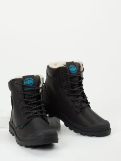 Damen Palladium Unisex Palladium – Schnürboots aus Fettleder