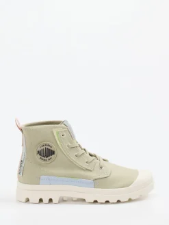 Damen Palladium – Schnürboots aus Canvas in Sandbeige