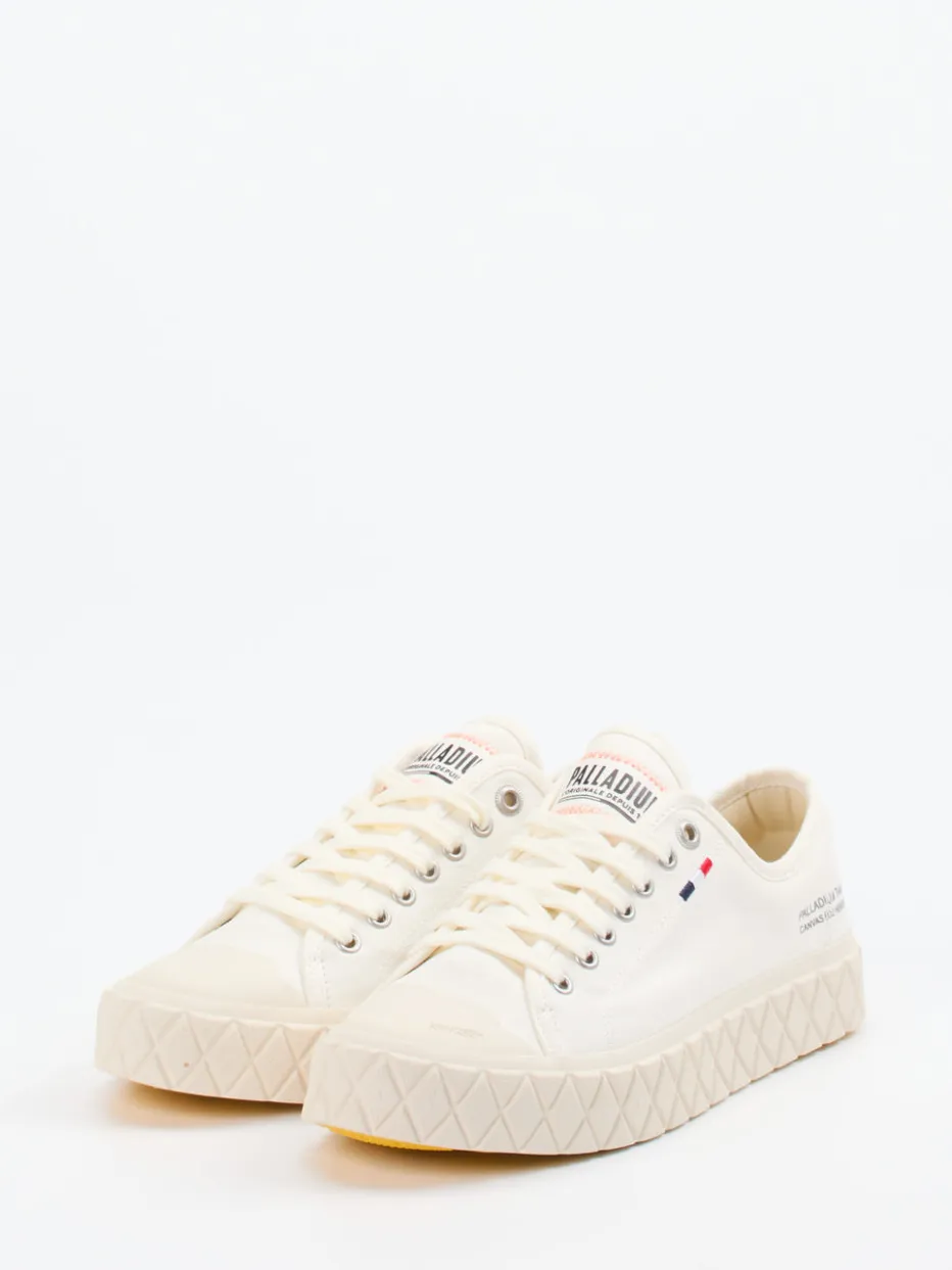 Damen Palladium – Sneaker aus Canvas in Natur