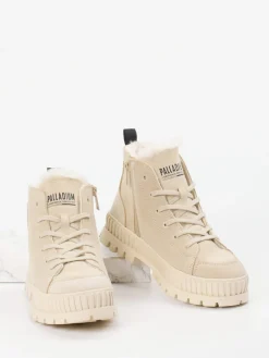 Damen Palladium Unisex Palladium – Winter-Sneakerboots aus Veloursleder