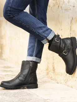 Herren Panama Jack – Biker Boots aus Fettleder