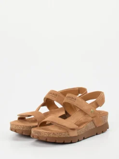 – Keilsandalette aus Veloursleder cognac*Panama Jack Sale