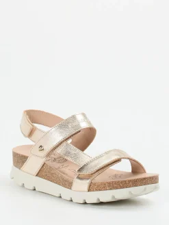 – Komfortsandale aus Metallicleder rosé*Panama Jack Outlet