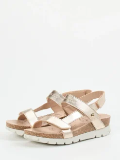 – Komfortsandale aus Metallicleder rosé*Panama Jack Outlet