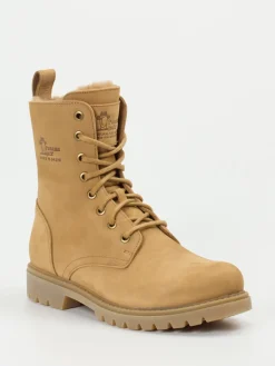 Damen Panama Jack – Schnürboots aus Nubukleder hell