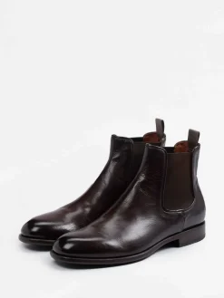 Herren Pantanetti – Chelsea Boots aus Büffelleder Dunkel