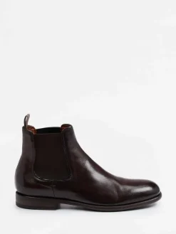 Herren Pantanetti – Chelsea Boots aus Büffelleder Dunkel
