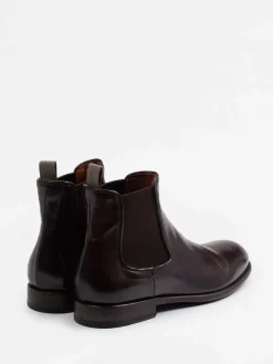 Herren Pantanetti – Chelsea Boots aus Büffelleder Dunkel