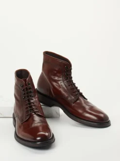 Herren Pantanetti – Derby Boots aus Kalbleder kastanien