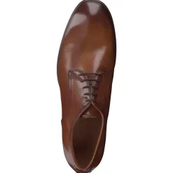 – Derby-Schnürschuh aus Büffelleder cognac*Pantanetti