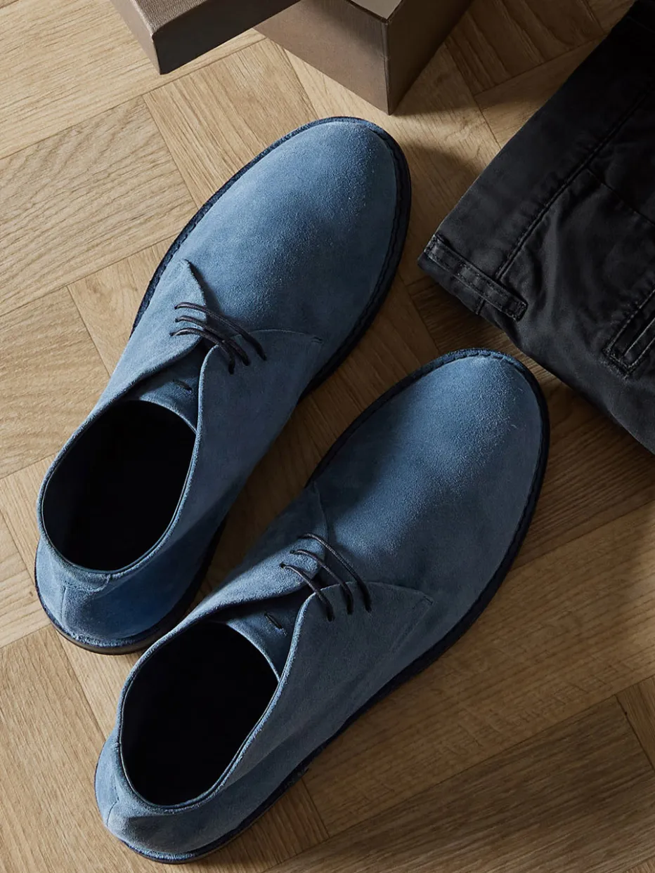 Herren Pantanetti – Desert Boots aus Veloursleder Jeans