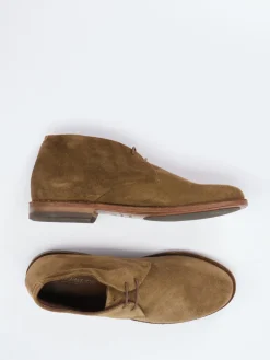 Damen Pantanetti – Desert Boots aus Veloursleder olivbraun