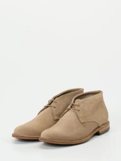 Damen Pantanetti – Desert Boots aus Veloursleder beige
