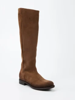 – Kniehohe Stiefel aus Veloursleder*Pantanetti Clearance