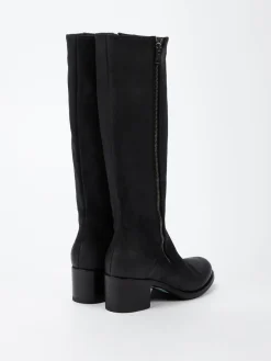 Damen Pantanetti – Kniestiefel aus Veloursleder