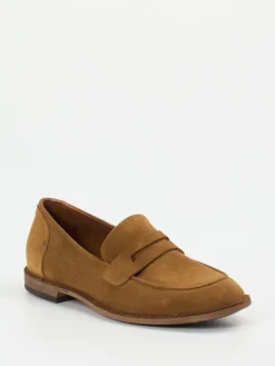 Herren Pantanetti – Loafer aus Veloursleder in Cognac
