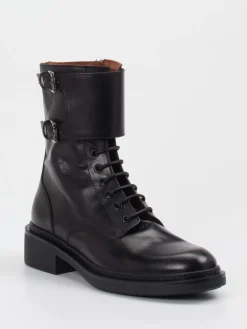 – Schnürboots aus Lammleder glänzend*Pantanetti Clearance