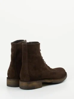 – Schnürboots aus Veloursleder*Pantanetti