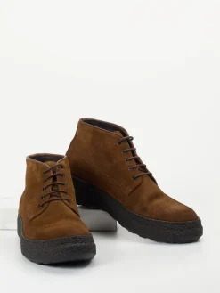 Herren Pantanetti – Schnürboots aus Veloursleder