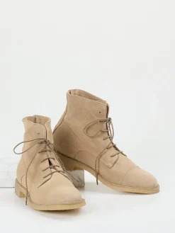 Damen Pantanetti – Schnürstiefelette aus Veloursleder