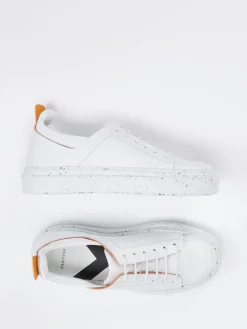 Damen Pantanetti – Sneaker aus Kalbleder mit Farbdetails