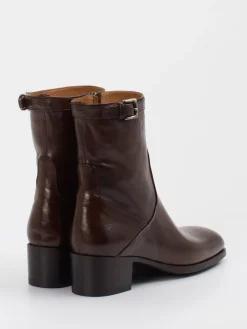 – Stiefelette aus Veloursleder Dunkel*Pantanetti Online