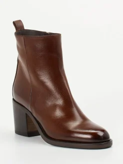 Damen Pantanetti – Stiefeletten aus Büffelleder Dunkel