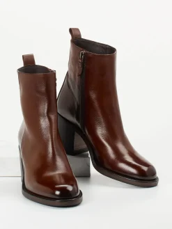 Damen Pantanetti – Stiefeletten aus Büffelleder Dunkel