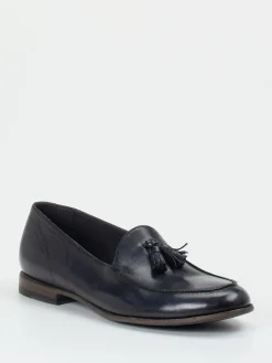 Damen Pantanetti – Tassel Loafer aus Büffelleder Dunkel