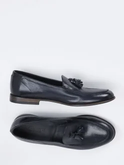 Damen Pantanetti – Tassel Loafer aus Büffelleder Dunkel