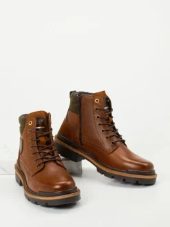 Herren Pantofola d´Oro Pantofola d’Oro – Schnürboots aus Kalbleder cognac