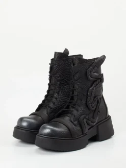 Damen Papucei – Schnürstiefelette aus Kalbleder