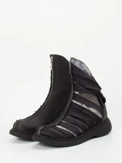 Damen Papucei – Stiefeletten aus Leder mit Layer-Look