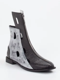 – Stiefeletten aus Kalbleder mit Metallic-Finish*Papucei Clearance