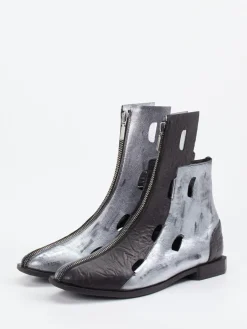 – Stiefeletten aus Kalbleder mit Metallic-Finish*Papucei Clearance