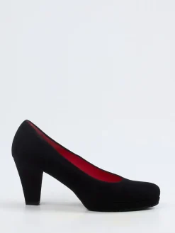 Damen Pas de Rouge – Plateaupumps aus Veloursleder